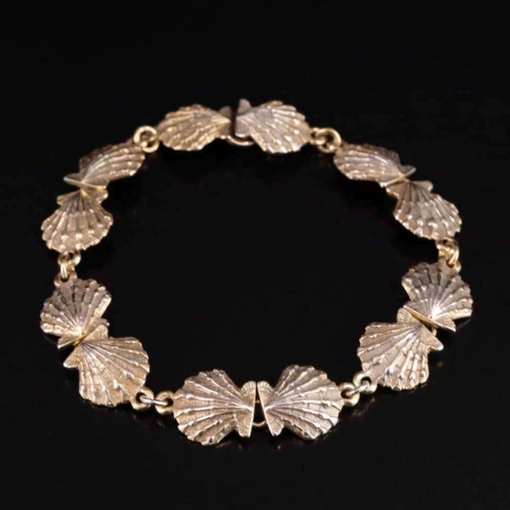 James Avery JA Shell Bracelet - 6.5" - Gorgeous! - Great Gift for Beach Lovers